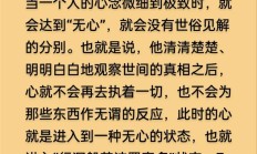 有心与无心的经典句子（有心与无心的区别）
