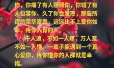 真正心里有你的人句子（心里有你的人精辟句子）
